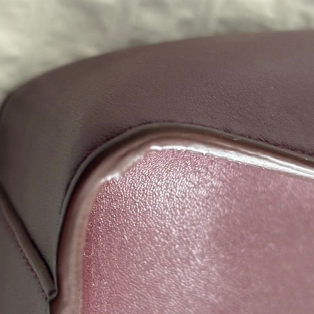 Stella McCartney Eco Alter Nappa Perforated Logo Mini Crossbody, Burgundy - Picture 8 of 16